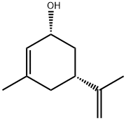 2-Cyclohexen-1-ol, 3-methyl-5-(1-methylethenyl)-, (1R,5R)- (9CI) Struktur