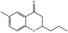 2,3-Dihydro-6-methyl-2-propyl-4H-1-benzopyran-4-one Structure