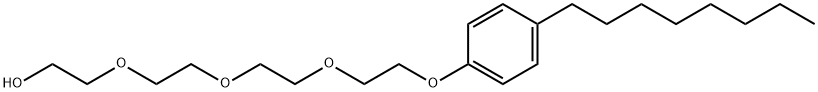 TETRAETHYLENE GLYCOL MONO(P-N-OCTYLPHENYL)ETHER Struktur