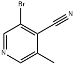 3-BroMo-5-Methyl-4-pyridinecarbonitrile Struktur