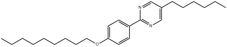 5-n-Hexyl-2-[4-(n-nonyloxy)phenyl]pyrimidine Struktur