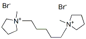 1,1'-(pentane-1,5-diyl)bis[1-methylpyrrolidinium] dibromide          Struktur