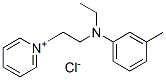 1-[2-[ethyl(3-methylphenyl)amino]ethyl]pyridinium chloride Struktur