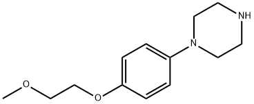 1-[4-(2-METHOXY-ETHOXY)-PHENYL]-PIPERAZINE Struktur