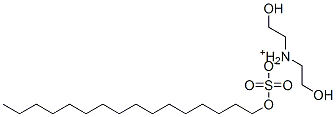 bis(2-hydroxyethyl)ammonium hexadecyl sulphate Struktur