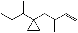 1-(2-Methylene-3-butenyl)-1-(1-methylenepropyl)cyclopropane Struktur