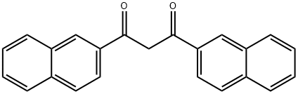 Bis(2-naphthoyl)methane Struktur