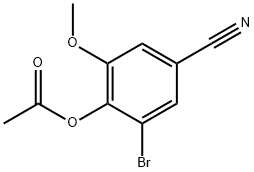 2-BROMO-4-CYANO-6-METHOXYPHENYL ACETATE price.