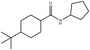 Cyclohexanecarboxamide, N-cyclopentyl-4-(1,1-dimethylethyl)- (9CI) Struktur