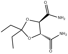 1,3-Dioxolane-4,5-dicarboxamide,2,2-diethyl-,(4R,5R)-(9CI) Struktur