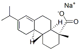 sodium [1R-(1alpha,4abeta,4balpha,10a.alpha)]-1,2,3,4,4a,4b,5,9,10,10a-decahydro-7-isopropyl-1,4a-dimethylphenanthren-1-carboxylate Struktur