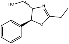 (4S)-2-Ethyl-5α-phenyl-2-oxazoline-4β-methanol Struktur