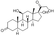 11-BETA,17-ALPHA,21-TRIHYDROXY-5-ALPHA-PREGNANE-3,20-DIONE Struktur