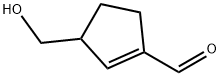 1-Cyclopentene-1-carboxaldehyde, 3-(hydroxymethyl)- (9CI) Struktur