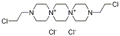 3,12-Bis(2-chloroethyl)-3,12-diaza-6,9-diazoniadispiro[5.2.5.2]hexadecane dichloride Struktur