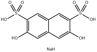 3,6-dihydroxynaphthalene-2,7-disulphonic acid, sodium salt Struktur