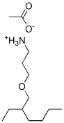 3-[(2-ethylhexyl)oxy]propylammonium acetate Struktur