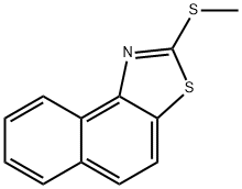 2-(Methylthio)-beta-naphthothiazole Struktur