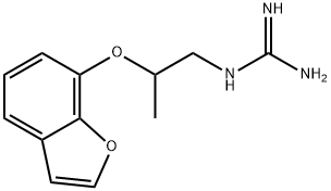 1-[2-(7-Benzofuryloxy)propyl]guanidine Struktur