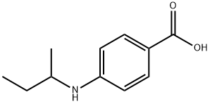 Benzoic acid, 4-[(1-methylpropyl)amino]- (9CI) Struktur