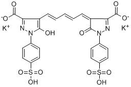 4,4'-BIS[3-CARBOXY-5-OXO-1-(4-SULFOPHENYL)-2-PYRAZOLIN-4-YL]PENTAMETHINE OXONOLE DIPOTASSIUM SALT Structure