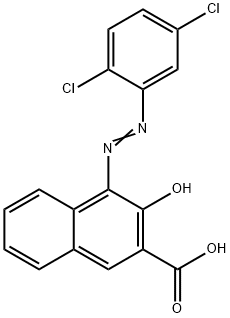 4-[(2,5-dichlorophenyl)azo]-3-hydroxy-2-naphthoic acid  Struktur