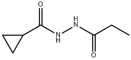 Cyclopropanecarboxylic acid, 2-(1-oxopropyl)hydrazide (9CI) Struktur