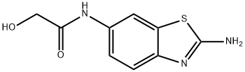 Acetamide, N-(2-amino-6-benzothiazolyl)-2-hydroxy- (9CI) Struktur