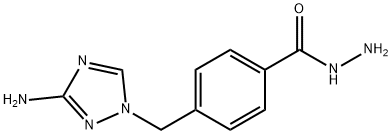 Benzoic acid, 4-[(3-amino-1H-1,2,4-triazol-1-yl)methyl]-, hydrazide (9CI) Struktur