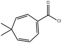 1,3,6-Cycloheptatriene-1-carbonyl chloride, 5,5-dimethyl- (9CI) Struktur