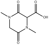 2-Piperazinecarboxylicacid,1,4-dimethyl-3,6-dioxo-(9CI) Struktur