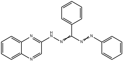 1,3-Diphenyl-5-(quinoxalin-2-yl)formazan Struktur