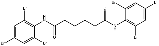 N,N'-bis(2,4,6-tribromophenyl)adipamide Struktur