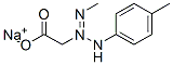 sodium [1-methyl-3-(4-methylphenyl)triazen-2-yl]acetate Struktur