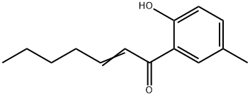 1-(2-Hydroxy-5-methylphenyl)-2-hepten-1-one Struktur