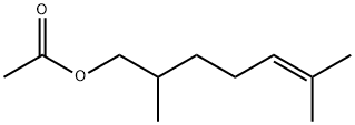 2,6-dimethylhept-5-enyl acetate Struktur