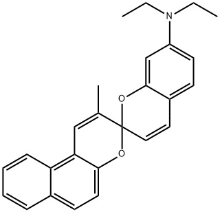 N,N-diethyl-2'-methylspiro[2H-1-benzopyran-2,3'-[3H]naphtho[2,1-b]pyran]-7-amine Struktur