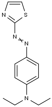 N,N-diethyl-4-(thiazol-2-ylazo)aniline Struktur