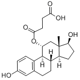 1,3,5(10)-ESTRATRIEN-3,11-ALPHA, 17-BETA-TRIOL 11-HEMISUCCINATE Struktur