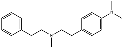 4-(Dimethylamino)-N-methyl-N-(2-phenylethyl)benzeneethanamine Struktur