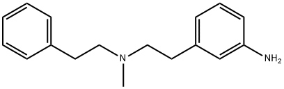 3-Amino-N-methyl-N-(2-phenylethyl)benzeneethanamine Struktur