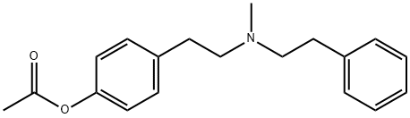 4-[2-[Methyl(2-phenylethyl)amino]ethyl]phenol acetate Struktur