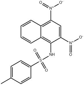 N-(2 4-DINITRO-1-NAPHTHYL)-P-TOLUENESULFONAMIDE Struktur