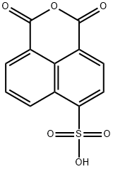 1,3-dioxo-1H,3H-naphtho[1,8-cd]pyran-6-sulphonic acid Struktur