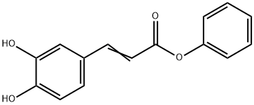 2-Propenoic acid, 3-(3,4-dihydroxyphenyl)-, phenyl ester Struktur