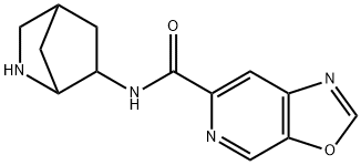 Oxazolo[5,4-c]pyridine-6-carboxamide, N-2-azabicyclo[2.2.1]hept-6-yl- (9CI) Struktur