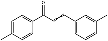 3-(3-methylphenyl)-1-(4-methylphenyl)prop-2-en-1-one Struktur