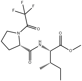 N-[1-(Trifluoroacetyl)-L-prolyl]-L-isoleucine methyl ester Struktur