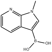 1-Methyl-1H-pyrrolo[2,3-b]pyridin-3-yl-3-boronic acid Struktur