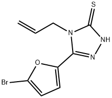 4-ALLYL-5-(5-BROMO-2-FURYL)-4H-1,2,4-TRIAZOLE-3-THIOL Struktur